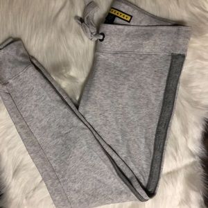 Prince & Fox Pants - Light heathered grey joggers with charcoal stripe Prince & Fox Pants - Light heathered grey joggers with charcoal stripe
